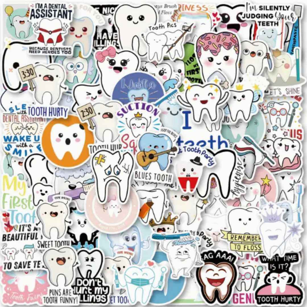 Dental Theme Stickers