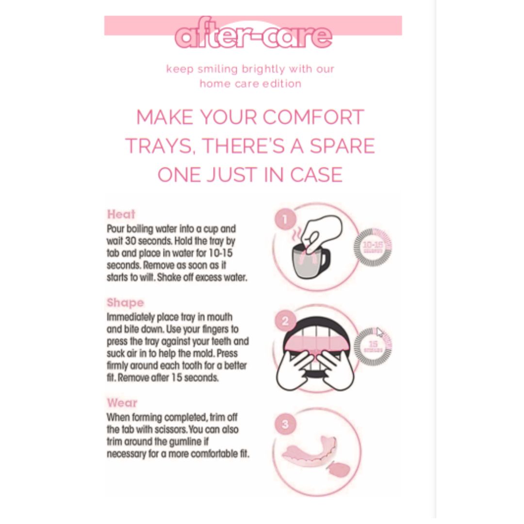 Moldable Teeth Whitening Trays - Set of 2 with Storage Box