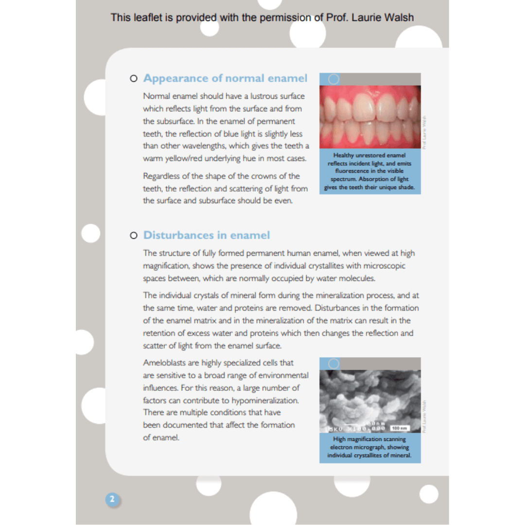 Booklets x 2 White Spot Lesions / Tooth Lightening FREE download