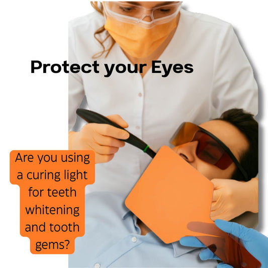 LumaShield – LED Light Safety Paddle for Tooth gem & Teeth Whitening Treatments