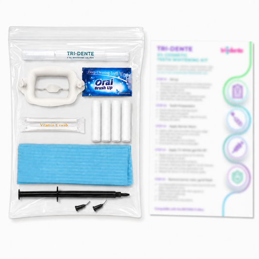 Tri-Dente 6% HP Cosmetic Teeth Whitening Treatment Kit – Single / BULK Client Packs