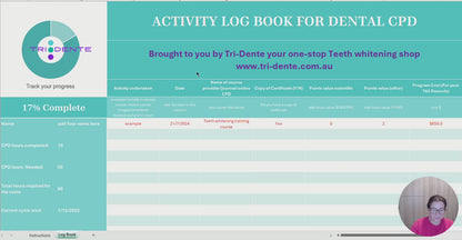 Dental CPD activity Tracker