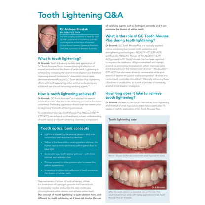 Booklets x 2  White Spot Lesions / Tooth Lightening FREE download