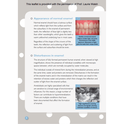 Booklets x 2  White Spot Lesions / Tooth Lightening FREE download