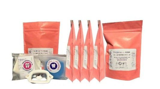 Teeth whitening gel 6% Hydrogen peroxide complete kit for cosmetic use, includes barrier resin,and retractor to suit Beyond ii Ultra teeth whitening accelerator